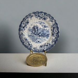 Johnson Bros Transferware Bread & Butter Plate Coaching Scenes Hunting Country